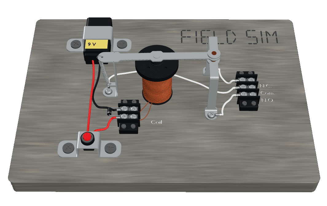 Interactive 3D virtual version of the demo relay (everything works)